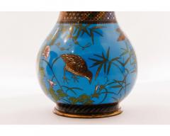Important Pair of Japanese Cloisonn Enamel Vases Attributed to Got Seizabur  - 4556199