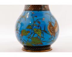 Important Pair of Japanese Cloisonn Enamel Vases Attributed to Got Seizabur  - 4556201