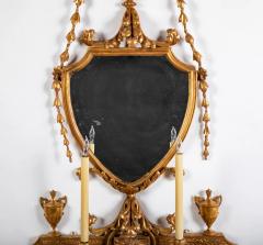 Important Pair of Late 19th Century Gilded Sconce Mirror Appliques - 3654246