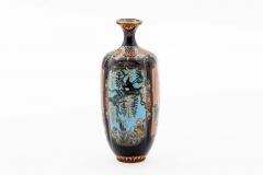 Important Set of Three Meiji Japanese Cloisonn Enamel Vases Signed by Ota - 4556709