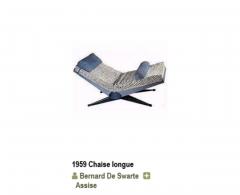 Important chaise longue with system by Bernard de Swarte France 1959 - 3428001