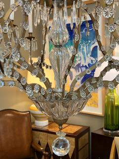 Imposing Gilt iron Crystal Basket form 25 light Chandelier - 4695573