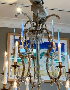 Imposing Gilt iron Crystal Basket form 25 light Chandelier - 4695575