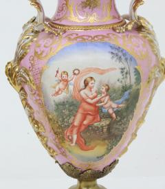 Impressive 19th Century French S vres Style Ormolu Mounted Porcelain Covered Urn - 4552304