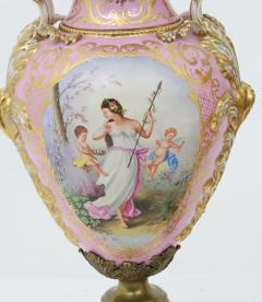 Impressive 19th Century French S vres Style Ormolu Mounted Porcelain Covered Urn - 4552305