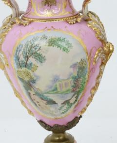 Impressive 19th Century French S vres Style Ormolu Mounted Porcelain Covered Urn - 4552306