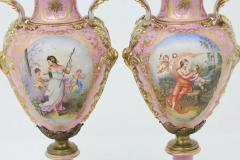 Impressive 19th Century French S vres Style Ormolu Mounted Porcelain Covered Urn - 4552307