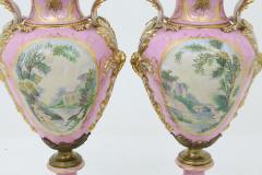 Impressive 19th Century French S vres Style Ormolu Mounted Porcelain Covered Urn - 4552310