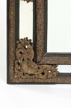 Impressive Baroque Style Brass Embossed Beveled Wall Mirror - 1341108
