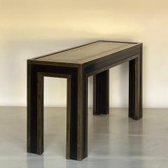 Impressive French 70s Ebonized and Gilt Bronze Console Description - 3213171