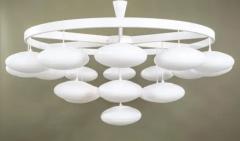 Impressive Midcentury Modern Cloud Chandelier from Volksgarten Milchhalle Vienna - 4067452
