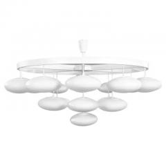 Impressive Midcentury Modern Cloud Chandelier from Volksgarten Milchhalle Vienna - 4067482