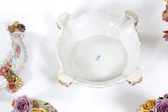 Impressive Pair German Porcelain Covered Urn Centerpieces - 1334606