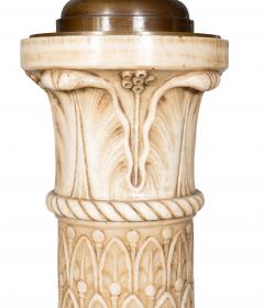Impressive Pair Of E F Caldwell Marble And Bronze Floor Torchere - 4260898