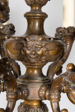 Impressive Pair Of E F Caldwell Marble And Bronze Floor Torchere - 4260914
