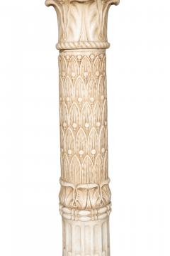 Impressive Pair Of E F Caldwell Marble And Bronze Floor Torchere - 4260960