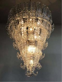 Impressive Pair of Felci Murano Glass Chandelier Italy 1980s - 1602208