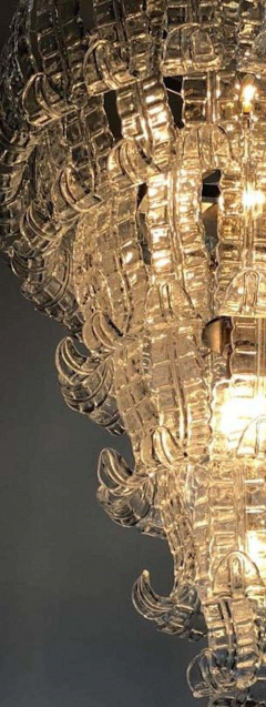 Impressive Pair of Felci Murano Glass Chandelier Italy 1980s - 1602217