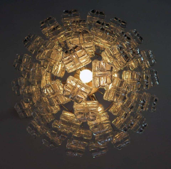 Impressive Pair of Felci Murano Glass Chandelier Italy 1980s - 1602218
