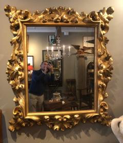 Impressive Pair of Florentine Baroque Giltwood Mirrors - 1932341