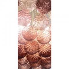 Impressive Scenographic Ametista and Pink ballotton Spheres Murano Flush Mount - 4460604