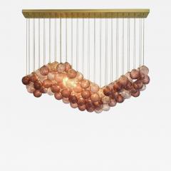 Impressive Scenographic Ametista and Pink ballotton Spheres Murano Flush Mount - 4460745