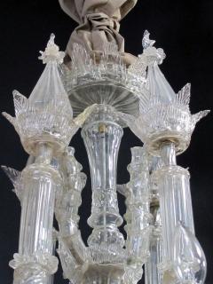 Impressive Venetian glass 12 light chandelier with dolphin form arms - 1060321