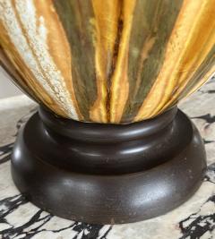 Impressively Large 1960s Ovoid form Drip Glaze Ceramic Lamps - 3470068