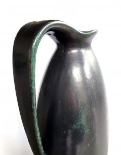 Impressively large 1960s ruscha pottery raku glazed ewer - 2400372