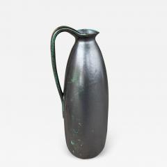 Impressively large 1960s ruscha pottery raku glazed ewer - 2402034