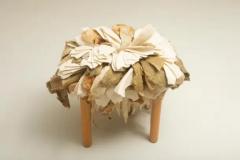 In s Schertel Florada Stool in Wool and Wood by In s Schertel Brazil 2021 - 3487124