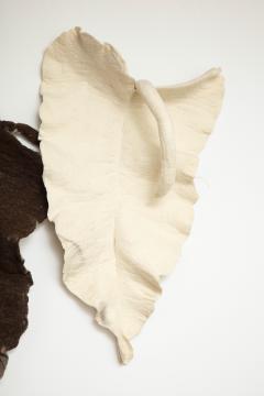 In s Schertel Giant Leaf Naturally Dyed Felted Wool Sculpture by In s Schertel Brazil - 2345983