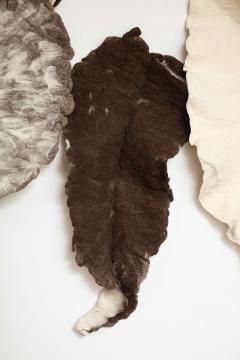 In s Schertel Giant Leaf Naturally Dyed Felted Wool Sculpture by In s Schertel Brazil - 2346275