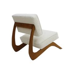 In the Style of Adrian Pearsall Walnut Pair of Lounge Chairs - 2329075