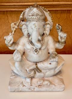 Indian Antique Carved Marble Ganesh Statue - 4483391