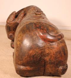 Indian Buffalo In Wood Of The 19th Century - 2386461