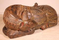 Indian Buffalo In Wood Of The 19th Century - 2386467