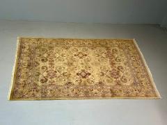 Indian Carpet Tabriz Design Knotted Wool Rug Early 21st Century - 3793054