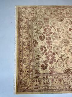 Indian Carpet Tabriz Design Knotted Wool Rug Early 21st Century - 3793057