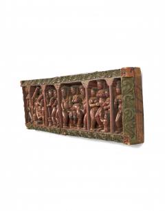 Indian Carved Erotic Wall Plaque - 4321568
