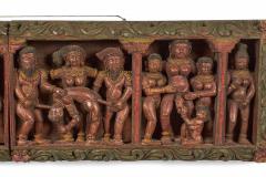 Indian Carved Erotic Wall Plaque - 4321569