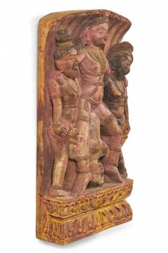 Indian Erotic Carved Wall Plaque - 4322675