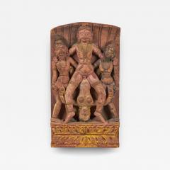 Indian Erotic Carved Wall Plaque - 4332413