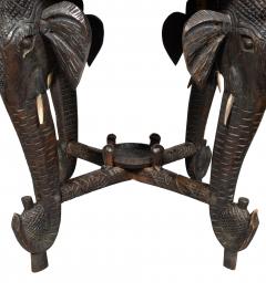 Indian Hardwood Elephant Table - 4187481