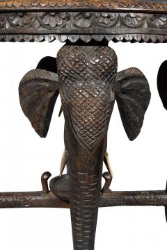 Indian Hardwood Elephant Table - 4187546
