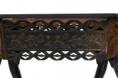 Indian Iron Center Table with Butterfly and Elephant Design - 4630585