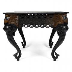 Indian Iron Center Table with Butterfly and Elephant Design - 4646463