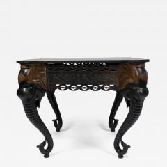 Indian Iron Center Table with Butterfly and Elephant Design - 4646475