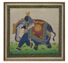 Indian Rajasthani Miniature Painting of a Royal Elephant - 4647559