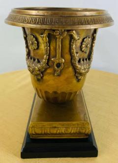 Indian Rhyton Shaped Brass Sculpture or Statue With Winged Ram - 2873140